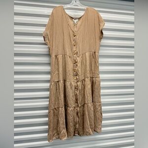 NWT new Perch by Blu Pepper button down maxi midi dress 3X